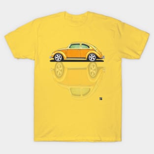 Geo3Doodles Yellow Gub Reflect Doodle T-Shirt